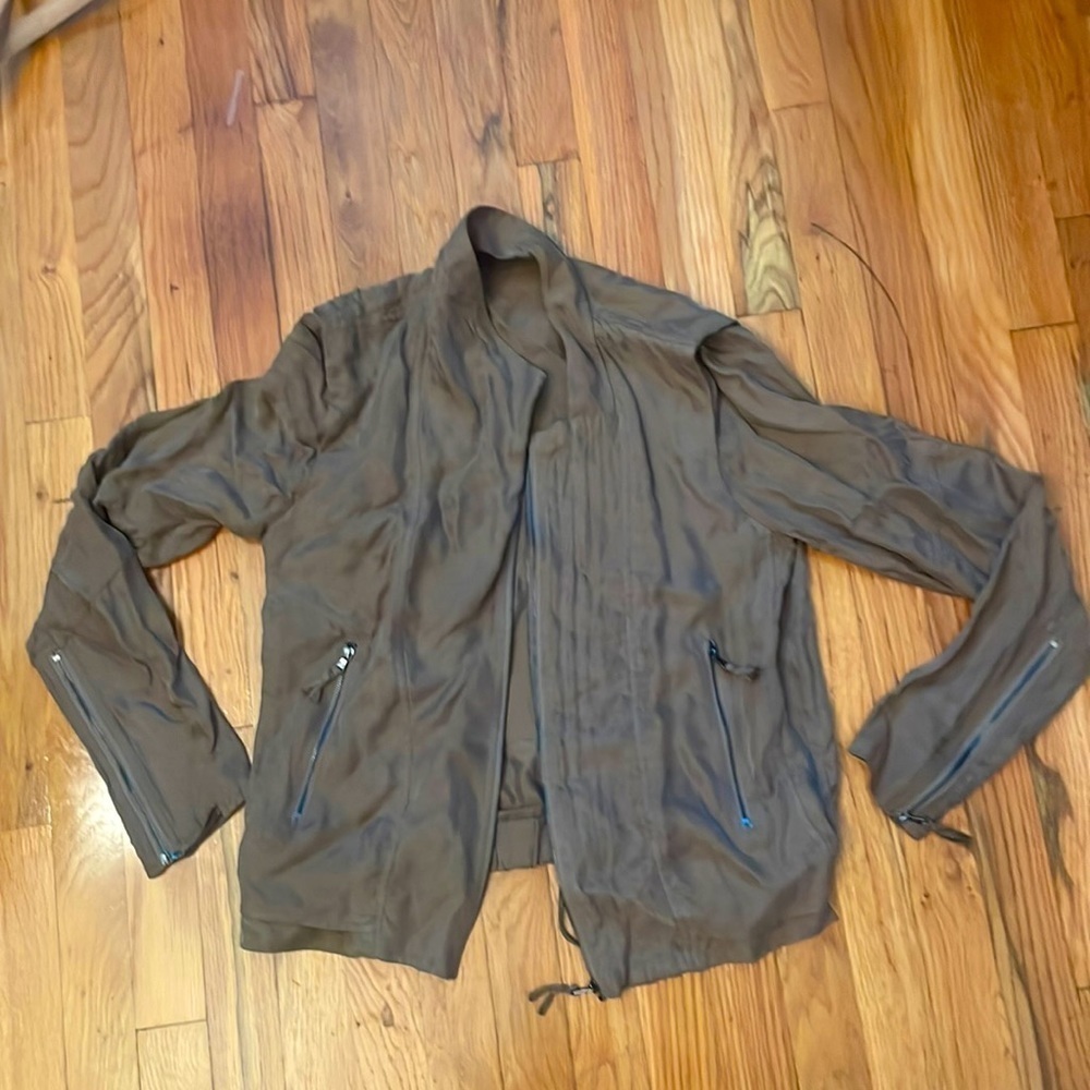 BLANK NYC Brown Zip Up Jacket Size Small